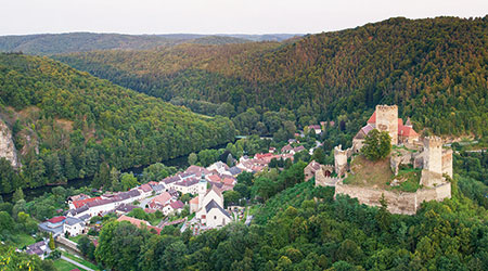 Hardegg, die kleinste Stadt Österreichs. Foto: NP Thayatal / M. Graf